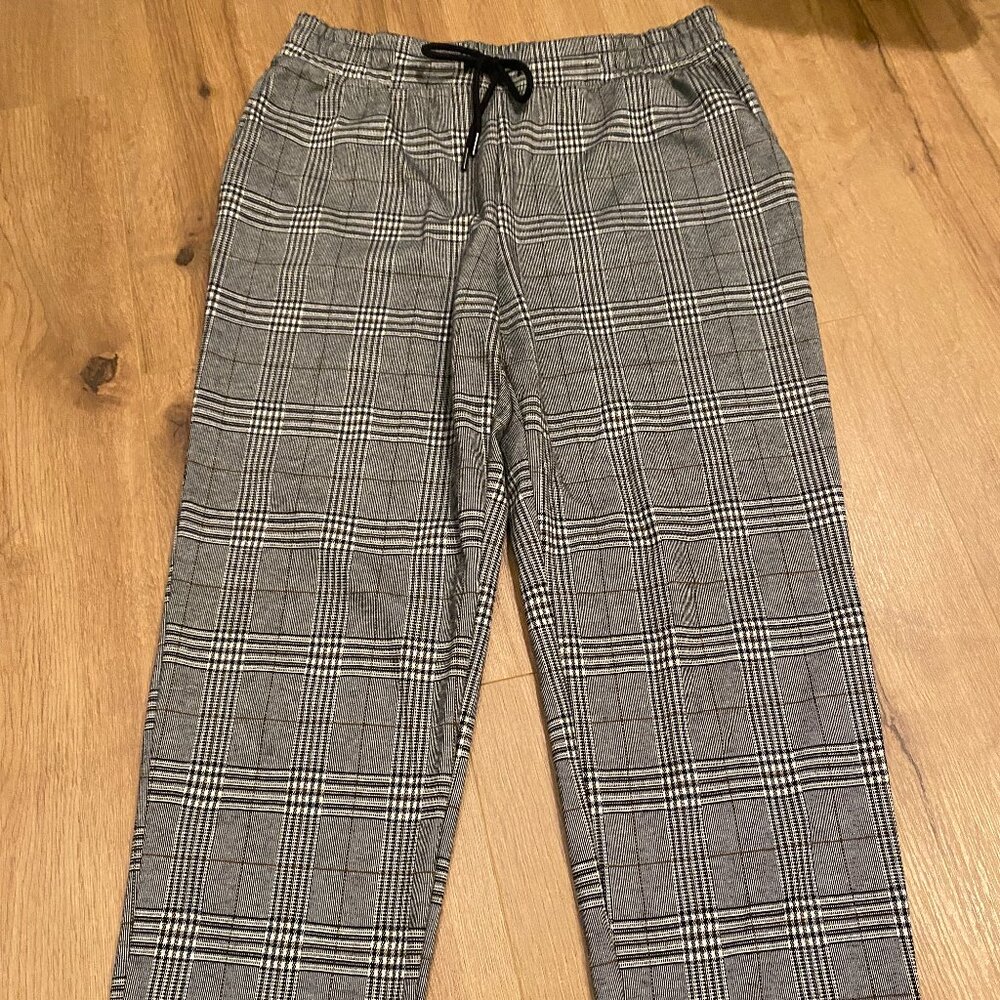 a new day BRAND PLAID WOMENS WORK PANT WITH STRECH WAIST